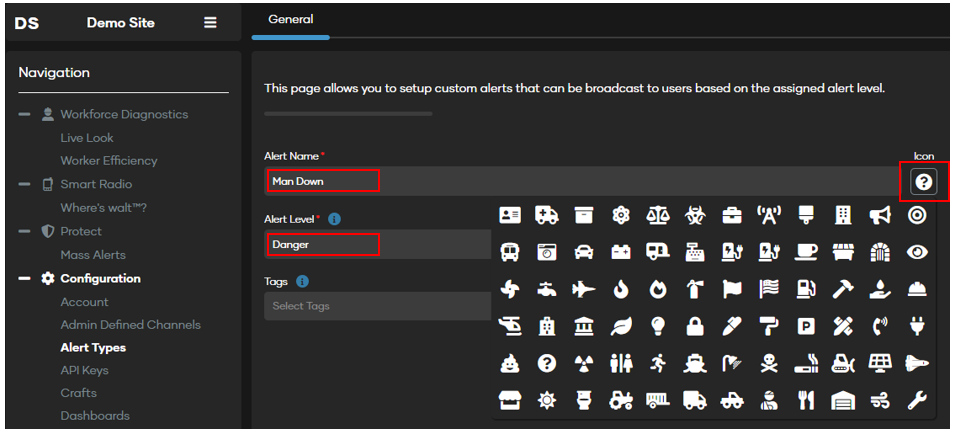 Alert Types – weavix™ Help Center